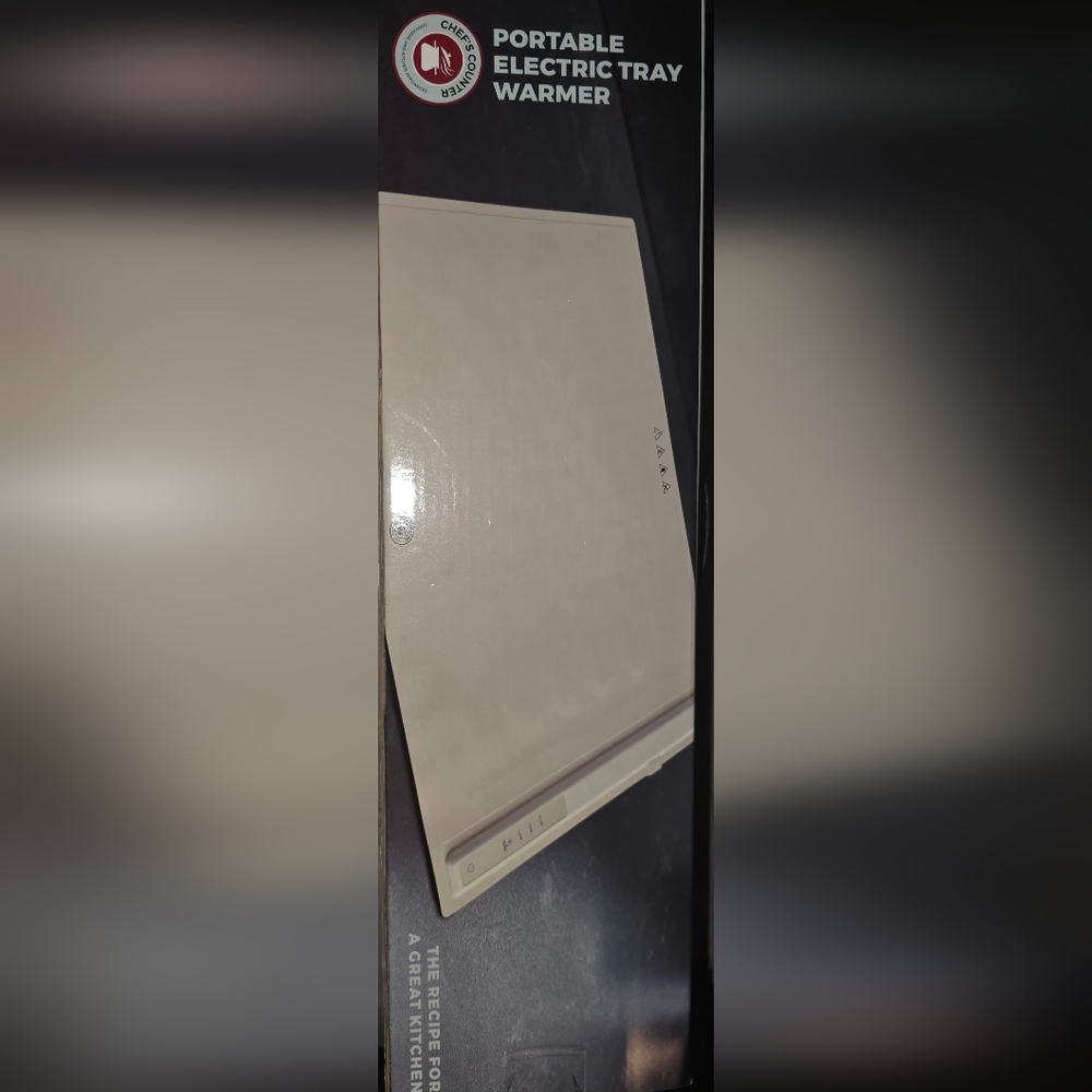 Portable Electric Tray Warmer - Cream